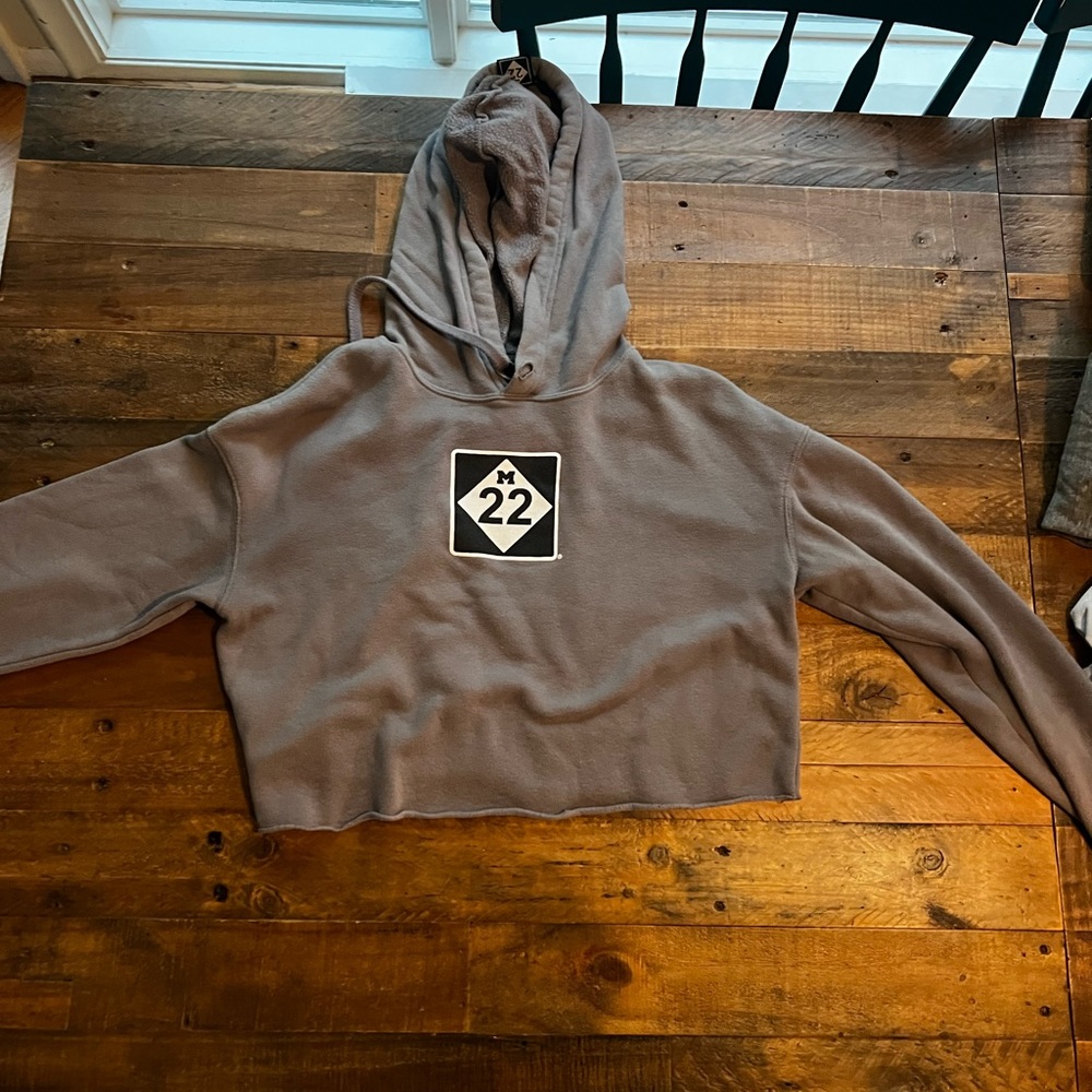 m22 cropped hoodie